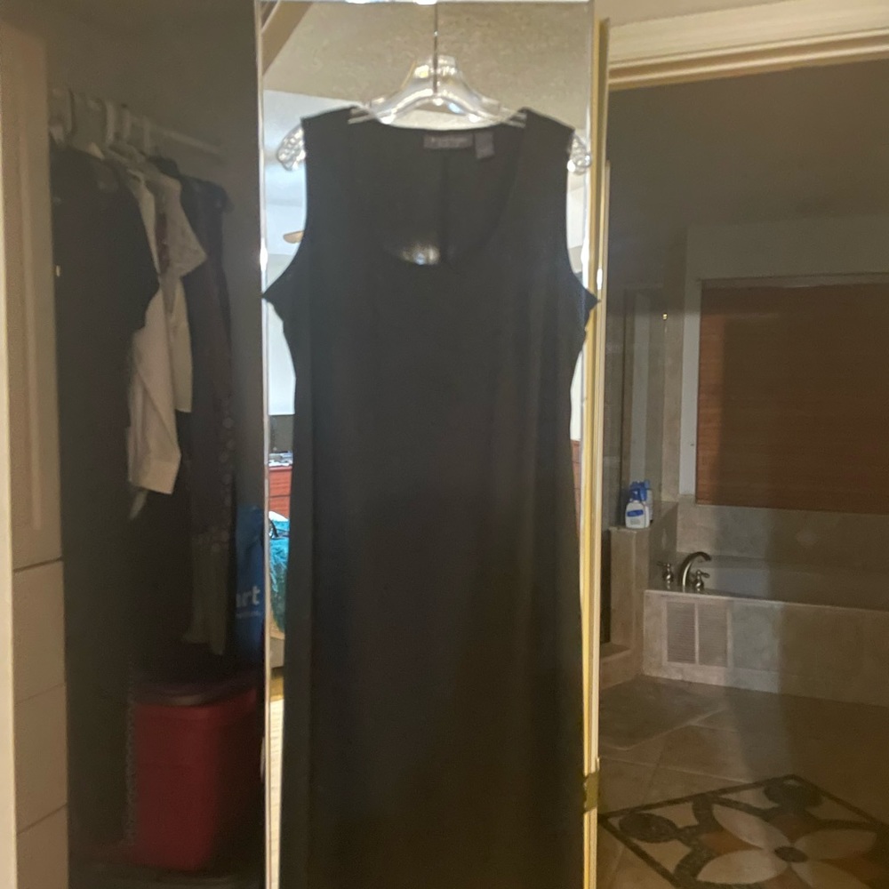 Classic black slip dress size 14/16